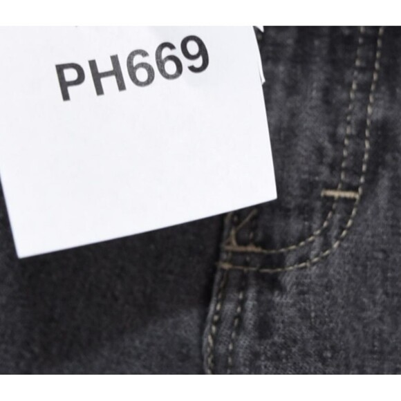 Oshkosh B'gosh Pants Boys 7X Faded Gray Denim Carpenter Pull On Wide Leg - Picture 4 of 6